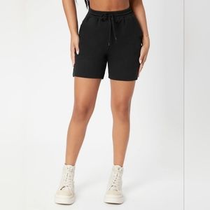 Drawstring Waist Track Shorts